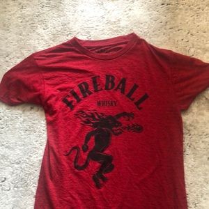 Fireball whiskey tee shirt unisex small